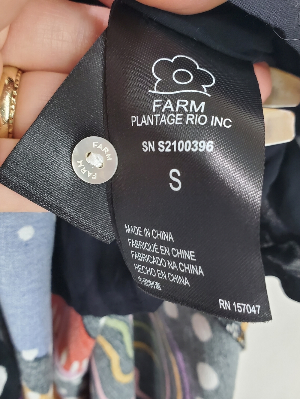 Farm Rio Under the Sea Plunge Neck Maxi Dress Beach Vacation Cruise Wedding Sz S - Picture 8 of 16